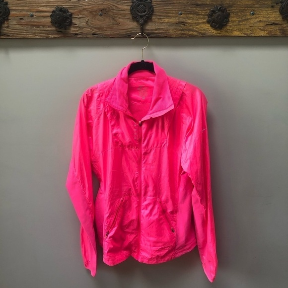 Hot Pink Nike DriFit windbreaker jacket. Sz M‎ - Picture 1 of 7
